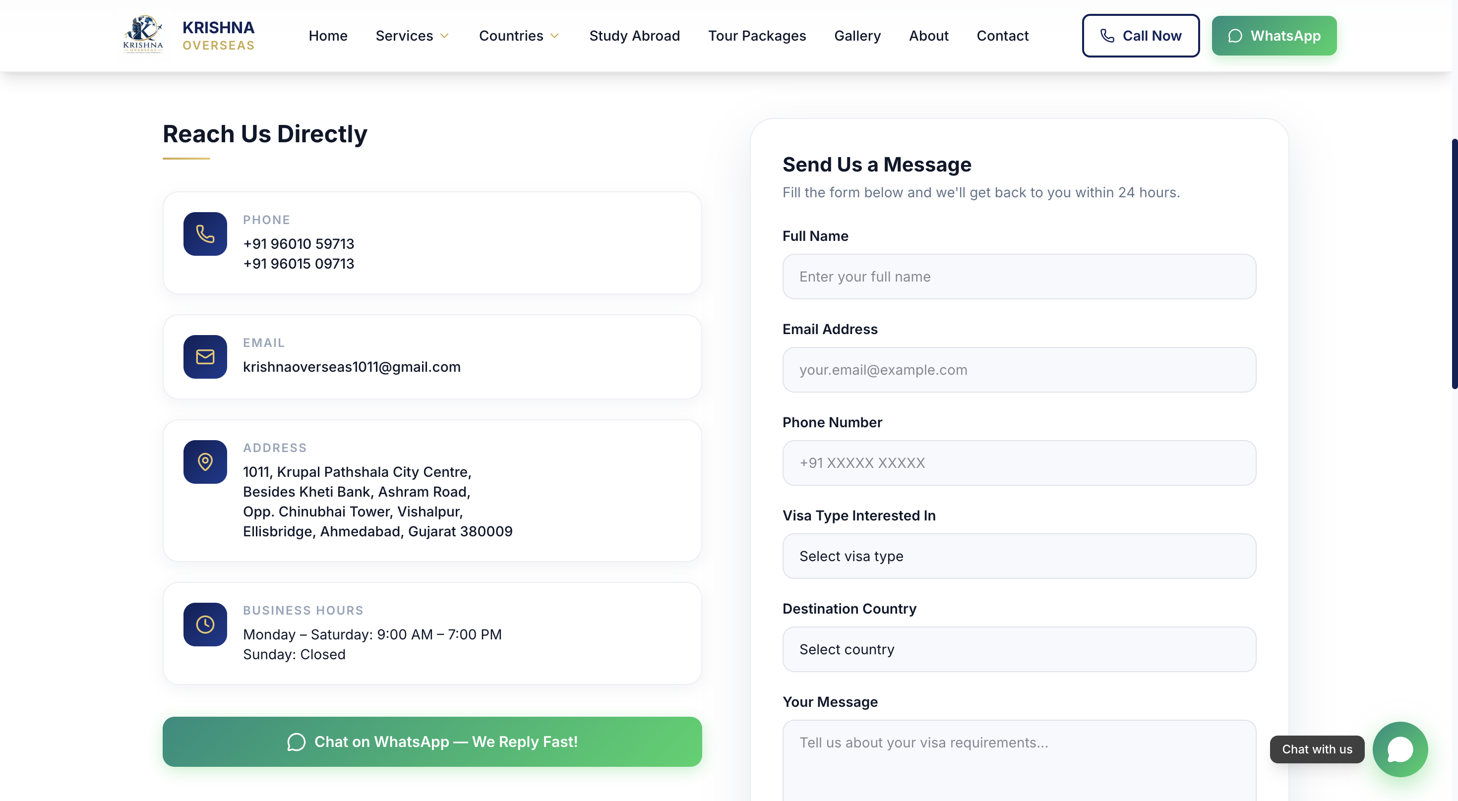 Contact & Enquiry Form